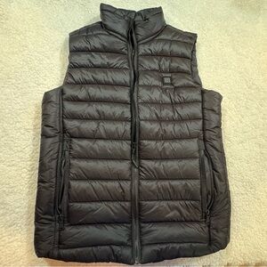 Moerdeng Uncovered & Boro Black Quilted Vest | Oscillator Series